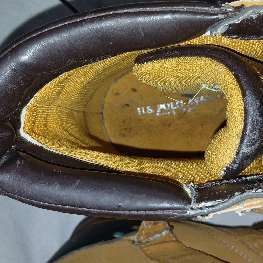 U.S. Polo Assn. Tan and Black High-Top Boots Size 13 - Picture 4 of 7